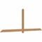 Ekena Millwork Eugene Smooth Timber Gable Bracket, Western Red Cedar, 96"W x 36"H x 1 1/2"D x 3 1/2"F, 9/12 Pitch GBW096X36X0204EUG00SWR - alternate 4